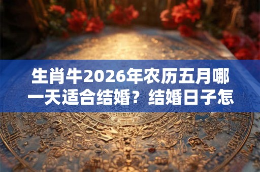 生肖牛2026年农历五月哪一天适合结婚？结婚日子怎么看？