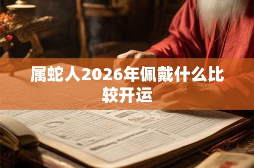 属蛇人2026年佩戴什么比较开运 属蛇人2026年佩戴什么比较开运