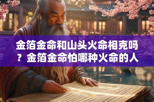 金箔金命和山头火命相克吗？金箔金命怕哪种火命的人？