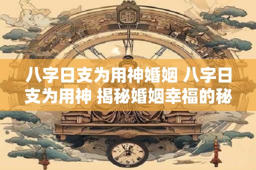 八字日支为用神婚姻 八字日支为用神 揭秘婚姻幸福的秘密！