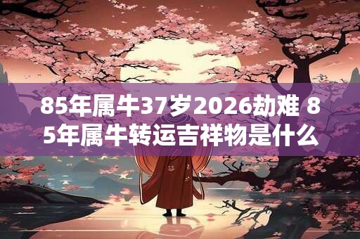 85年属牛37岁2026劫难 85年属牛转运吉祥物是什么