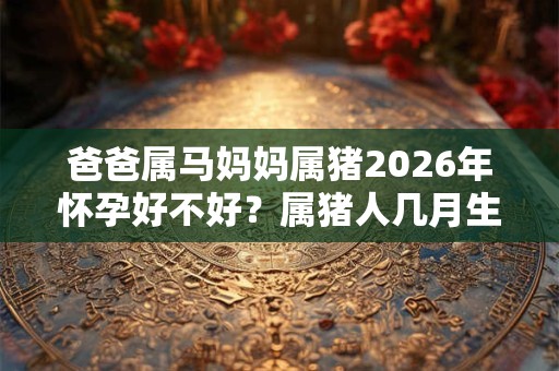 爸爸属马妈妈属猪2026年怀孕好不好？属猪人几月生最好？