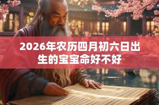 2026年农历四月初六日出生的宝宝命好不好