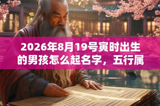 2026年8月19号寅时出生的男孩怎么起名字，五行属什么