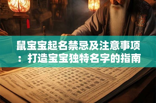 鼠宝宝起名禁忌及注意事项：打造宝宝独特名字的指南