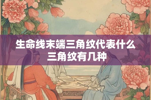 生命线末端三角纹代表什么 三角纹有几种