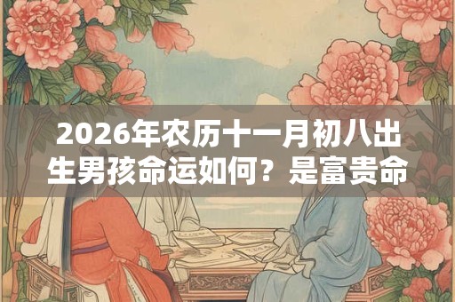 2026年农历十一月初八出生男孩命运如何？是富贵命吗？