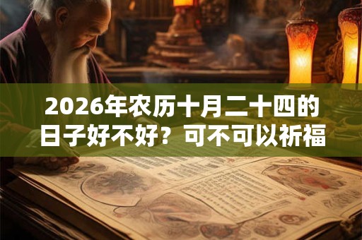 2026年农历十月二十四的日子好不好？可不可以祈福？
