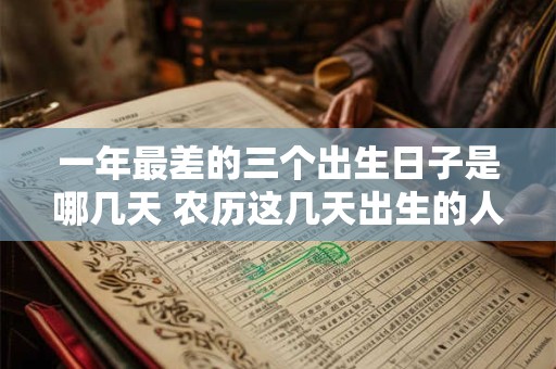 一年最差的三个出生日子是哪几天 农历这几天出生的人命比金贵 一年最差的三个出生日子是哪几天 农历这几天出生的人命比金贵
