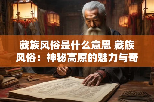 藏族风俗是什么意思 藏族风俗：神秘高原的魅力与奇特习俗