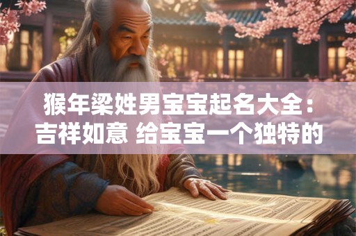 猴年梁姓男宝宝起名大全:吉祥如意 给宝宝一个独特的名字 猴年梁姓男宝宝起名大全:吉祥如意 给宝宝一个独特的名字