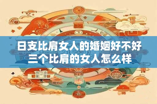 日支比肩女人的婚姻好不好 三个比肩的女人怎么样