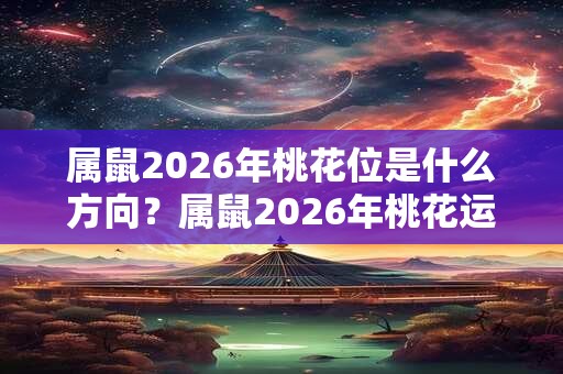 属鼠2026年桃花位是什么方向？属鼠2026年桃花运势好不好？