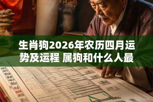 生肖狗2026年农历四月运势及运程 属狗和什么人最配 生肖狗2026年农历四月运势及运程 属狗和什么人最配