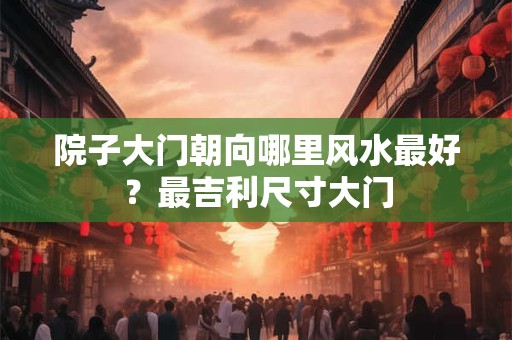 院子大门朝向哪里风水最好?最吉利尺寸大门 院子大门朝向哪里风水最好?最吉利尺寸大门