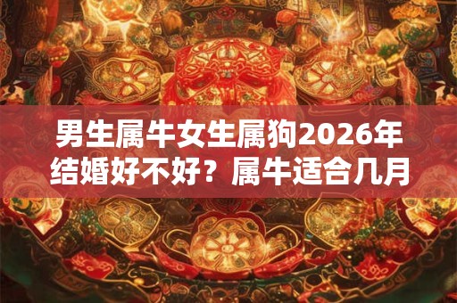 男生属牛女生属狗2026年结婚好不好？属牛适合几月结婚？
