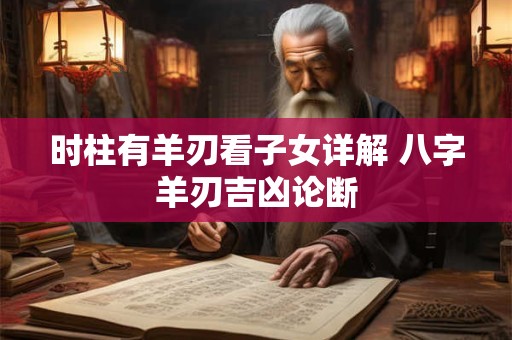 时柱有羊刃看子女详解 八字羊刃吉凶论断