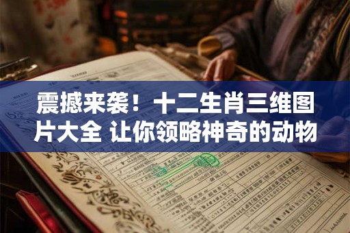 震撼来袭!十二生肖三维图片大全 让你领略神奇的动物世界! 震撼来袭!十二生肖三维图片大全 让你领略神奇的动物世界!