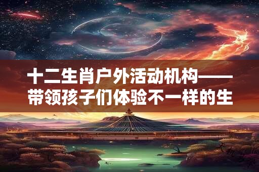 十二生肖户外活动机构——带领孩子们体验不一样的生肖文化