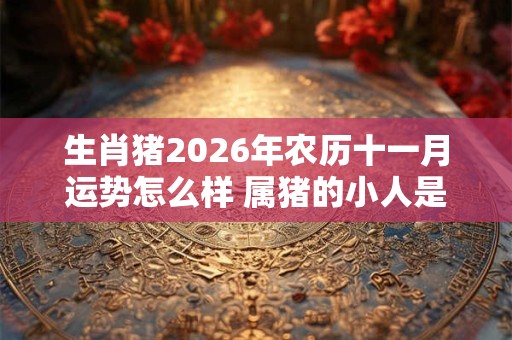 生肖猪2026年农历十一月运势怎么样 属猪的小人是谁