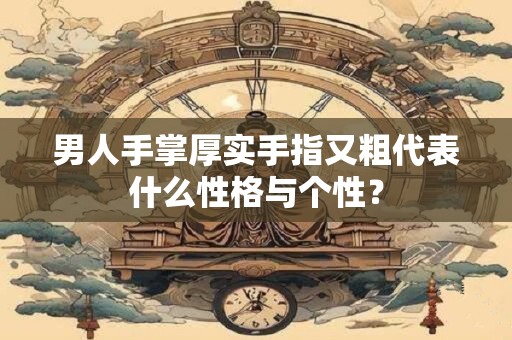 男人手掌厚实手指又粗代表什么性格与个性？