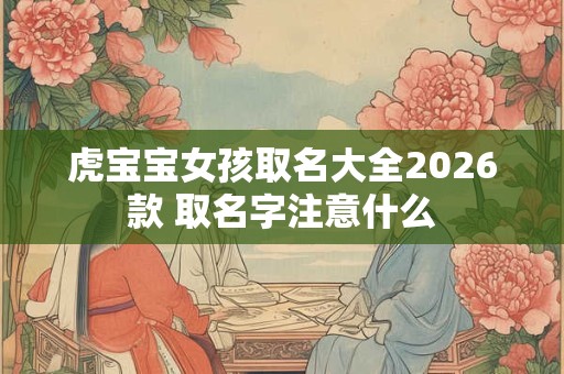 虎宝宝女孩取名大全2026款 取名字注意什么 虎宝宝女孩取名大全2026款 取名字注意什么