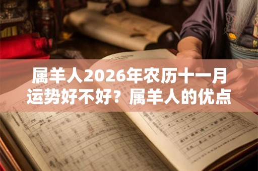 属羊人2026年农历十一月运势好不好？属羊人的优点有哪些？