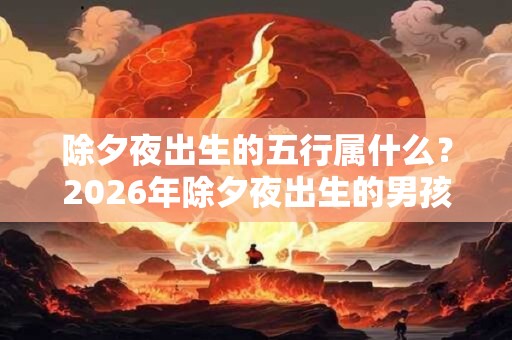 除夕夜出生的五行属什么？2026年除夕夜出生的男孩名字
