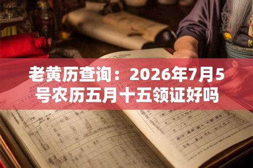 老黄历查询:2026年7月5号农历五月十五领证好吗 老黄历查询:2026年7月5号农历五月十五领证好吗