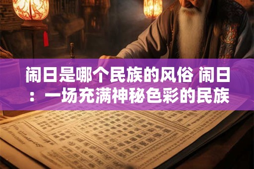 闹日是哪个民族的风俗 闹日:一场充满神秘色彩的民族狂欢 闹日是哪个民族的风俗 闹日:一场充满神秘色彩的民族狂欢