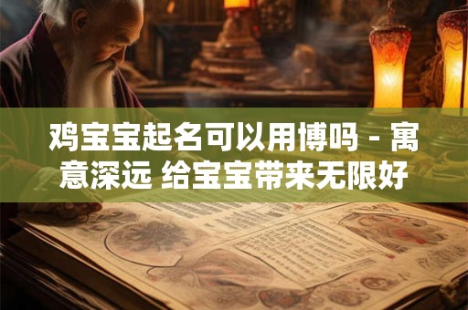 鸡宝宝起名可以用博吗 - 寓意深远 给宝宝带来无限好运! 鸡宝宝起名可以用博吗 - 寓意深远 给宝宝带来无限好运!