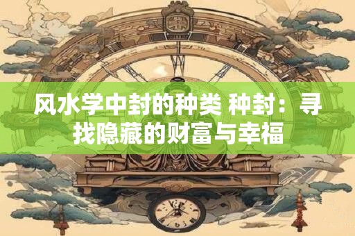 风水学中封的种类 种封：寻找隐藏的财富与幸福