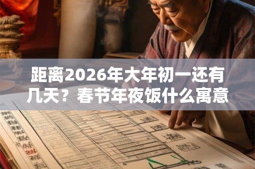 距离2026年大年初一还有几天？春节年夜饭什么寓意？