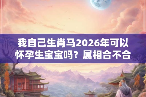 我自己生肖马2026年可以怀孕生宝宝吗？属相合不合？