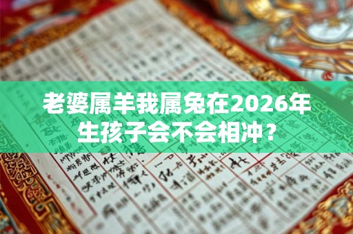 老婆属羊我属兔在2026年生孩子会不会相冲？