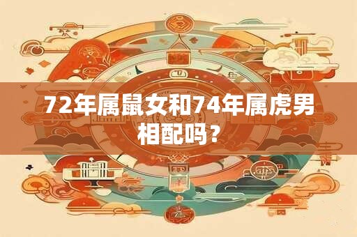 72年属鼠女和74年属虎男相配吗？