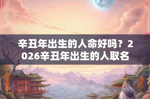 辛丑年出生的人命好吗？2026辛丑年出生的人取名