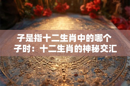 子是指十二生肖中的哪个 子时：十二生肖的神秘交汇点
