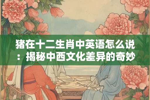 猪在十二生肖中英语怎么说:揭秘中西文化差异的奇妙旅程 猪在十二生肖中英语怎么说:揭秘中西文化差异的奇妙旅程