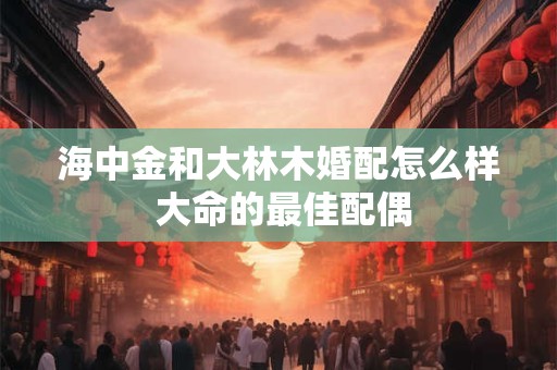 海中金和大林木婚配怎么样 大命的最佳配偶