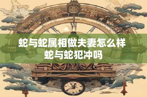 蛇与蛇属相做夫妻怎么样 蛇与蛇犯冲吗