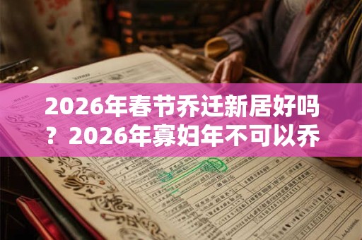 2026年春节乔迁新居好吗？2026年寡妇年不可以乔迁新居？
