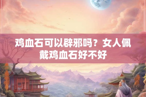鸡血石可以辟邪吗？女人佩戴鸡血石好不好