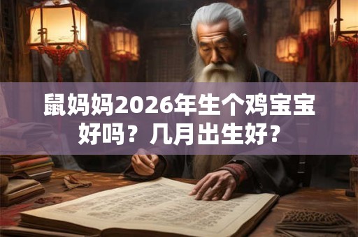 鼠妈妈2026年生个鸡宝宝好吗?几月出生好? 鼠妈妈2026年生个鸡宝宝好吗?几月出生好?