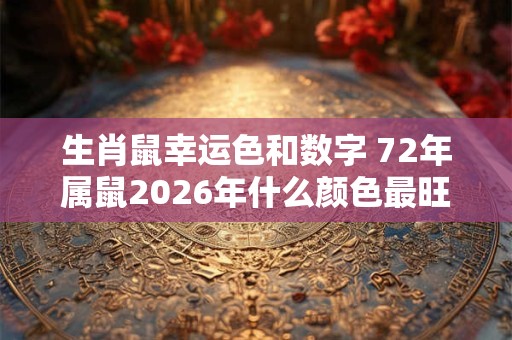 生肖鼠幸运色和数字 72年属鼠2026年什么颜色最旺 生肖鼠幸运色和数字 72年属鼠2026年什么颜色最旺