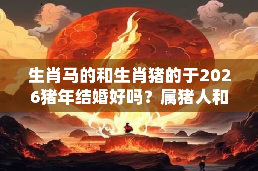 生肖马的和生肖猪的于2026猪年结婚好吗?属猪人和谁最配? 生肖马的和生肖猪的于2026猪年结婚好吗?属猪人和谁最配?
