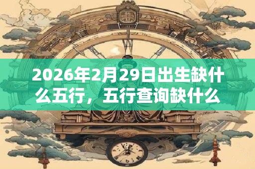 2026年2月29日出生缺什么五行,五行查询缺什么 2026年2月29日出生缺什么五行,五行查询缺什么