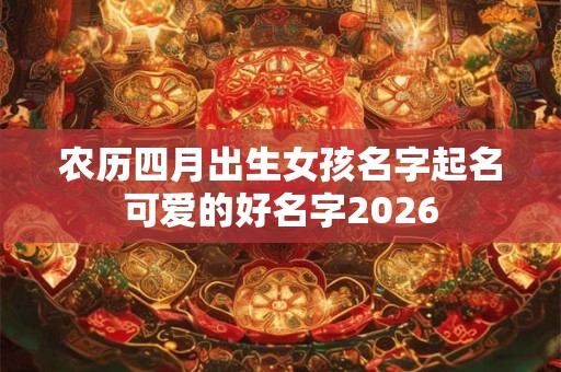 农历四月出生女孩名字起名可爱的好名字2026 农历四月出生女孩名字起名可爱的好名字2026