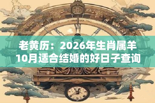 老黄历：2026年生肖属羊10月适合结婚的好日子查询