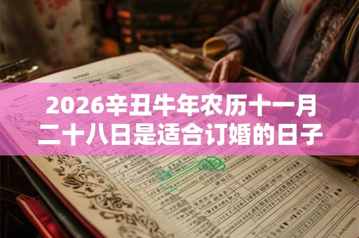 2026辛丑牛年农历十一月二十八日是适合订婚的日子吗？